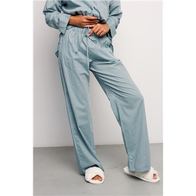 Костюм домашний брючный с рубашкой 394BLU