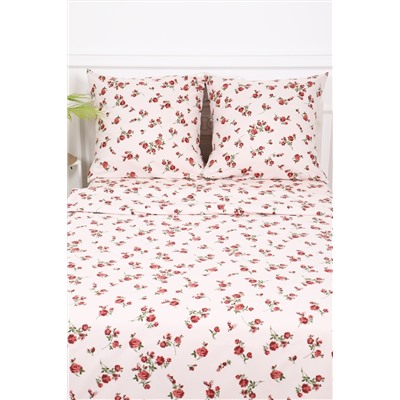 Постельное белье Розы прованс полисатин, наволочки 70х70см