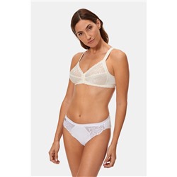 Sujetador postural blanco sin aros cierre delantero