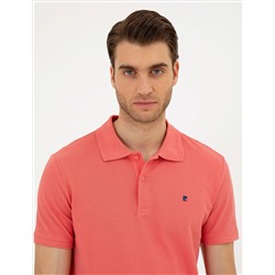 Mercan Slim Fit %100 Pamuk Polo Yaka Basic Tişört