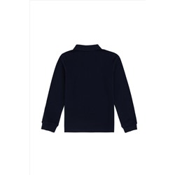 Erkek Çocuk Lacivert Basic Polo Yaka Tişört