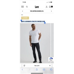 MEN'S LEGENDARY ATHLETIC TAPERED JEAN