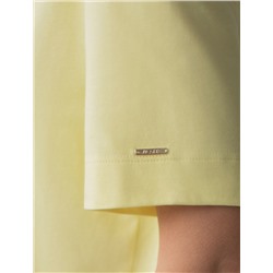 Свободная футболка с принтом из премиального хлопка с эластаном