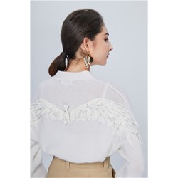 Cárdigan de lana y cachemir Blanco