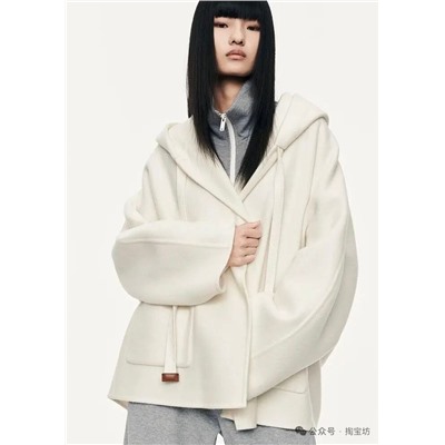 Женское шерстяное пальто  МО*КО