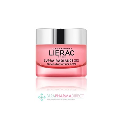 Lierac Supra Radiance Nuit Crème Rénovatrice Détox 50ml