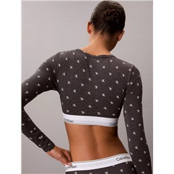 Icon Cotton Modal Lightly Lined Long Sleeve Tee Bralette