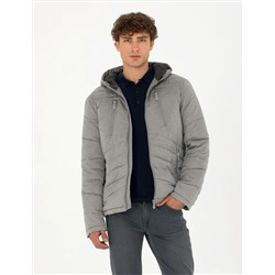 Gri Melanj Slim Fit Mont