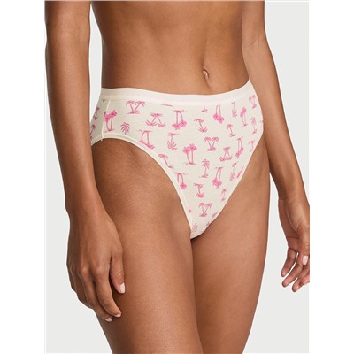 Stretch Cotton High-Leg Brief Panty
