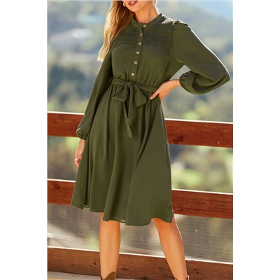 Ride It Out Green Midi Dress