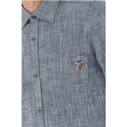 Erkek Lacivert Uzun Kollu Gömlek