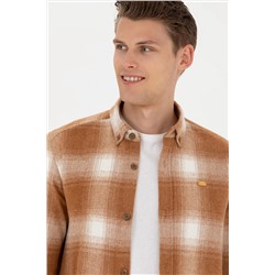 Erkek Hardal Uzun Kollu Gömlek