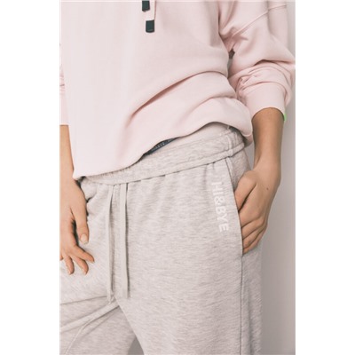 Pantalón jogger felpa algodón gris