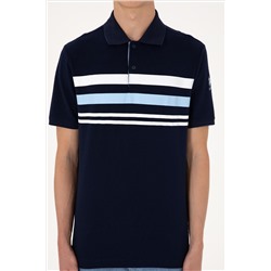 Erkek Regular Fit Polo Yaka Lacivert Tişört