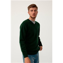 Jersey de lana Verde oscuro