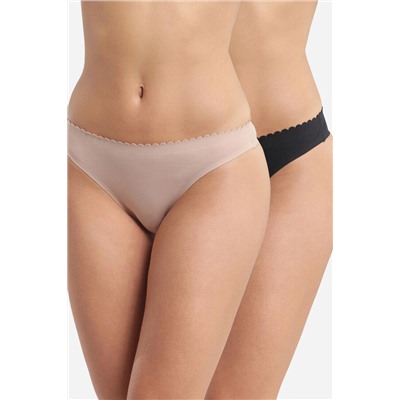 Pack de 2 tangas de algodón cortados al láser