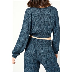 Crop top Sailor Azul marino