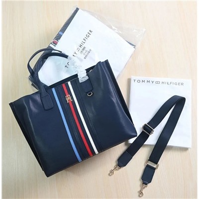 Большая вместительная сумка-тоут через плечо ТОММИ ХИЛФИГЕ*Р