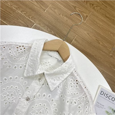 Женская ажурная свободная рубашка , экспорт (4 цвета) ОНЛ*И