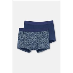 Dagi Lacivert 5210 2'Li Desenli Pamuk Boxer