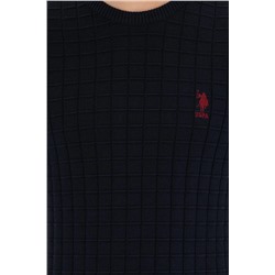 Erkek Lacivert Bisiklet Yaka Triko Kazak