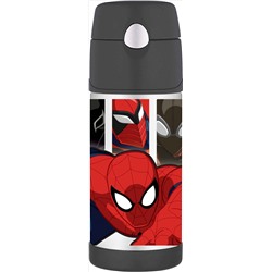 GENUINE THERMOS BRAND FUNTAINER Vacuum Insulated Straw Bottle, 12-Ounce, Spiderman WALMART