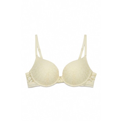 Sujetador GORGEOUS push up encaje beige