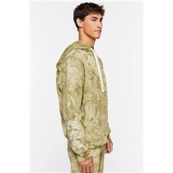 Утепленная толстовка с капюшоном и интересной аппликацией на груди и спине. Forever21  Материал: черный - 100% хлопок, зеленый- 57% хлопок, 43% полиэстер.