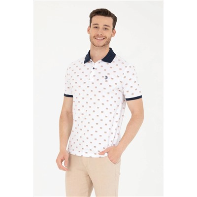 Erkek Beyaz Polo Yaka Tişört