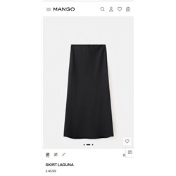 Женская юбка из смесового льна (2 цвета) МАНГ*О