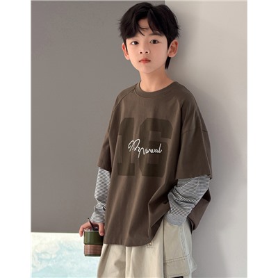 Лонгслив для мальчиков. Хлопок