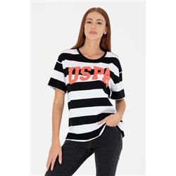 Kadın Siyah Bisiklet Yaka Tişört