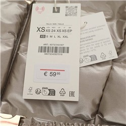 Женская приталенная теплая куртка Zar*a Экспорт