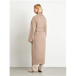 Двубортное пальто из шерсти, R133/toffees