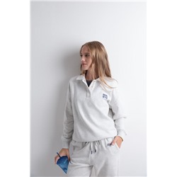 Sudadera polo felpa gris oscuro