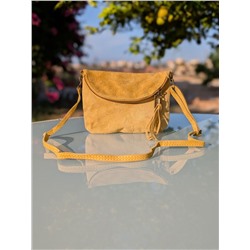 Итальянская сумка из натуральной кожи AB.Z PELLE 222-07 CAMEL АКЦИЯ
