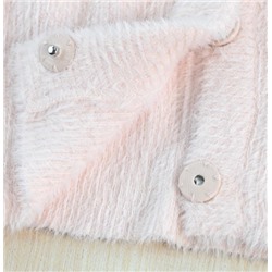 Женский  мягкий флисовый кардиган с V-образным вырезом,