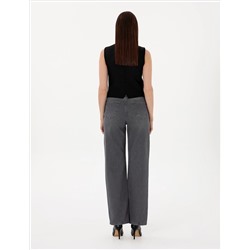 Siyah High Waist Flare Fit Jean Pantolon
