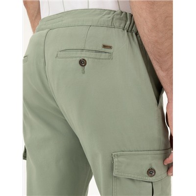 Yeşil Regular Fit Kargo Pantolon