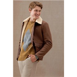 Erkek Taba Deri Ceket