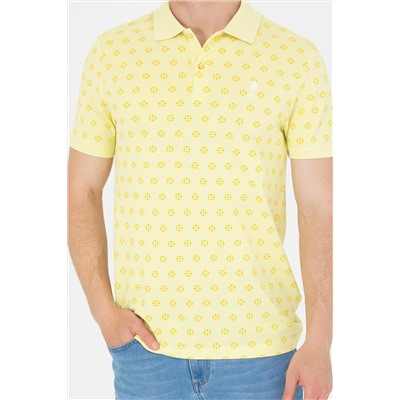 Erkek Açık Sarı Polo Yaka Tişört