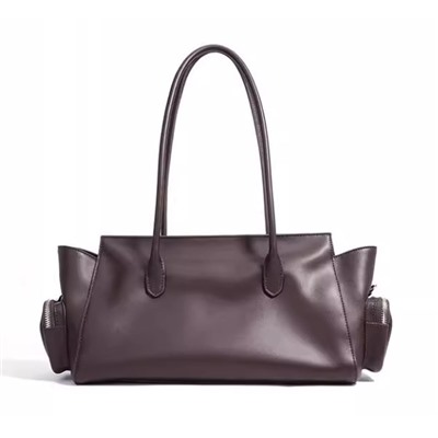 Новая вместительная сумка из натуральной кожи