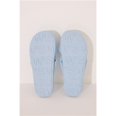 Zapatilla ducha waffle nudo azul