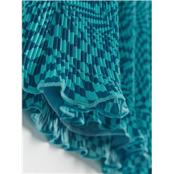 Midikleid Plisseestoff