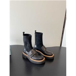 Женские ботинки на толстой подошве с эластичным верхом   ПРАД*А