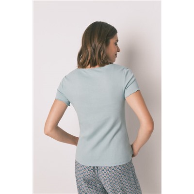 Camiseta manga corta algodón verde