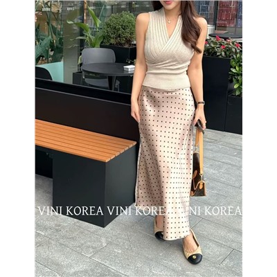 Неизменный горох снова в моде 😍  Атласная юбка макси в 4 разных цветах   Экспортный магазин