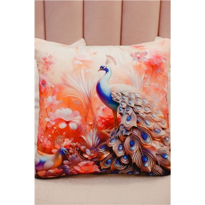 Наволочка декоративная 3 шт Павлины 3D