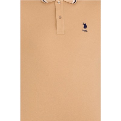 Erkek Camel Basic Polo Yaka Tişört