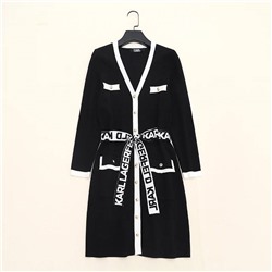 Kar*l Lagerfel*d  новинка, женское платье в классической черно-белой цветовой гамме, экспорт!